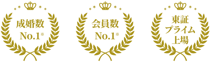 IBJは東証プライム上場の成婚数・会員数No.1