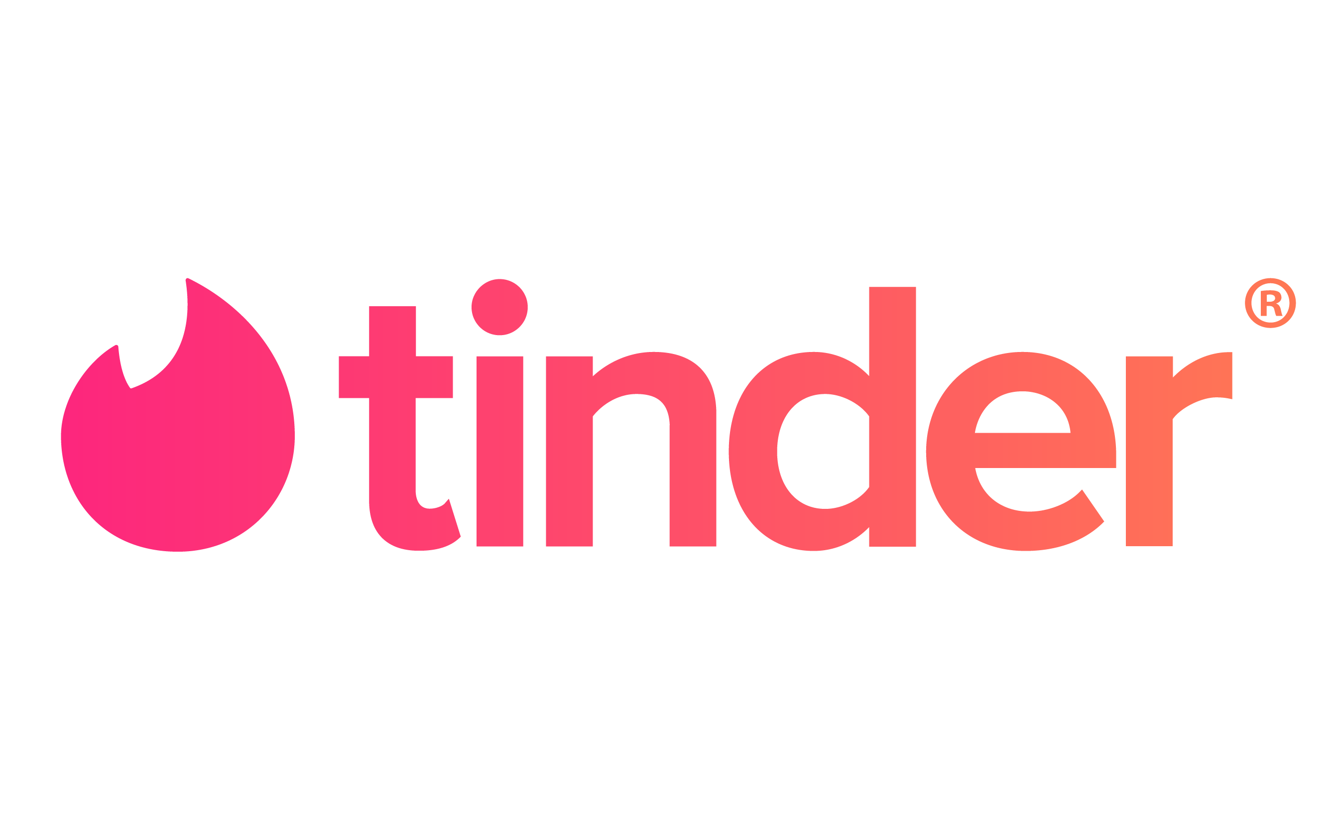 マッチングアプリ「tinder（ティンダー）」のロゴ画像